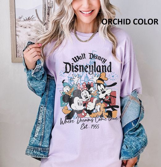 Discover Walt Disney's Disneyland Est 1955 Where Dreams Come True Shirt, Mickey and Friends Shirt