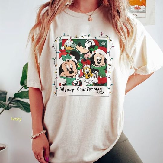 Retro Mickey and Friends  Color Shirt, Christmas Disney shirt, Family Holiday Trip