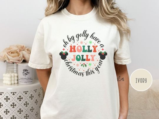 Holly Jolly Disney Shirt, Disney Christmas Shirt, , Mickey's Very Merry Christmas Party
