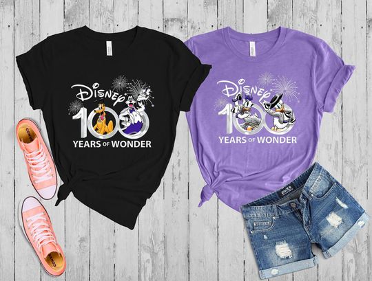 Disney 100 Years Of Wonder Shirt, Disney Donald Daisy Duck Shirt, Disney Trip Shirt