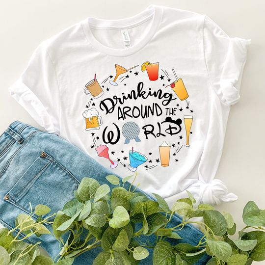 Drinking Around the World T-Shirt, Disney Drinks Shirt, World Traveler Shirt