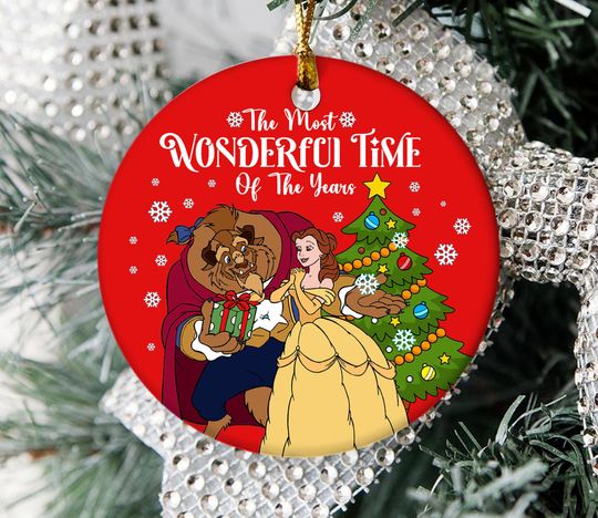 Disney Beauty and The Beast Christmas Ornament/Disney Princess Belle Christmas Ornament