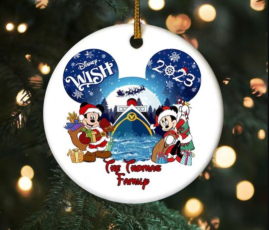 Personalized Cruise Ornament, Disney Cruise Ornament, Disney Christmas Gift