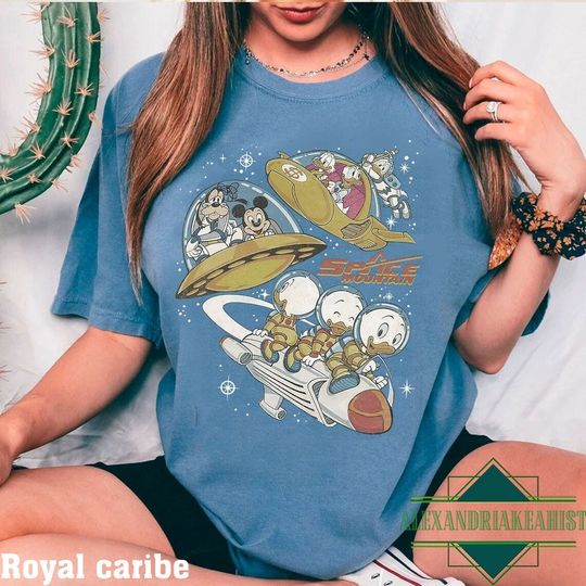 Vintage Retro Disney Space Astronauts Shirt, 90's Space Mountain Shirt, Tomorrowland Shirt