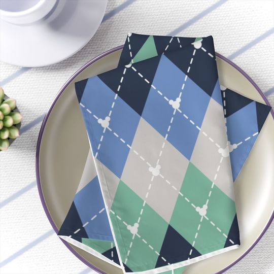 Argyle Mickey Mouse Disney Napkins