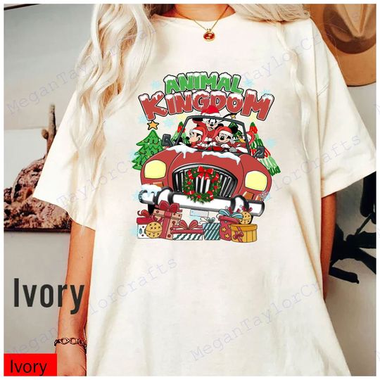 Disney Animal Kingdom Christmas Shirt, Mickey & Friends Safari Mode