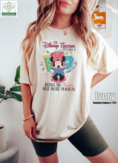 Discover Minnie Teacher Shirt, Disneyland Teacher Tee, It's Like A Regular Teacher But More Magical, Teacher Life Tee