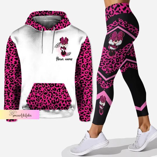 Minnie Mouse Hoodie, Custom Minnie Hoodie, Disney Mouse Hoodie,  Minnie Gift, Cartoon Hoodie