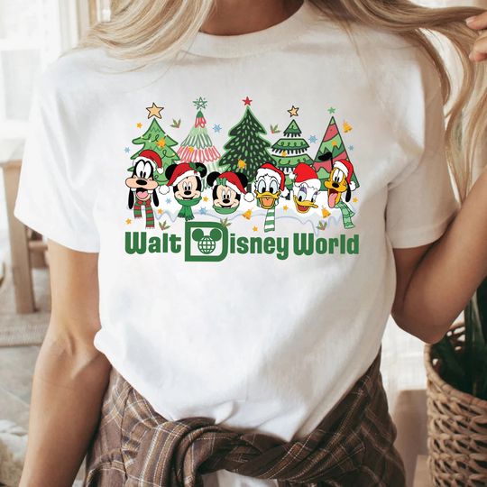 Discover Vintage Walt Disney World Christmas Shirt, Mickey and Friends Christmas Shirt