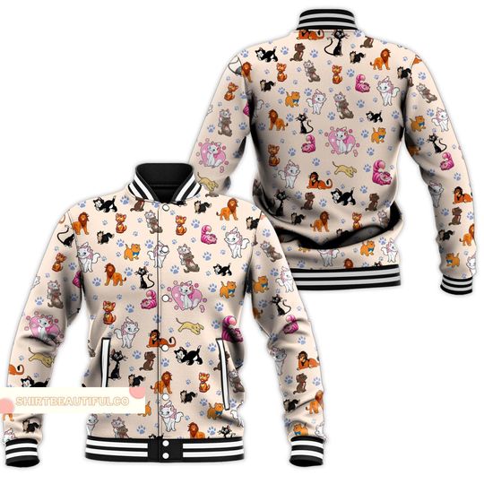 Christmas Gift, Disney Cat Baseball Jacket, Cheshire Cat College Jacket