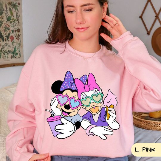 Minnie and Daisy Sweatshirt, Disney Besties Shirt, BFF Matching Shirt , Disney Birthday Shirt, Girl Minnie Shirt