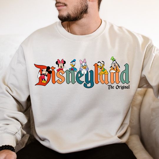 Discover Disneyland  Mickey And Friends Sweat, Disney Trip Family Sweat, Disneyworld Minnie Donald Pluto Sweat