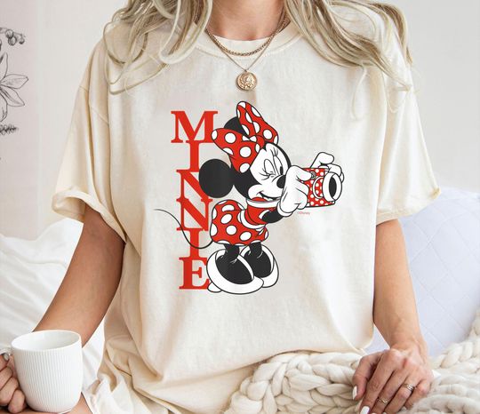 Minnie Mouse with Camera Shirt, Polka Dot Day Vintage T-shirt, Mickey and Friends Tee, Disney Family Vacation