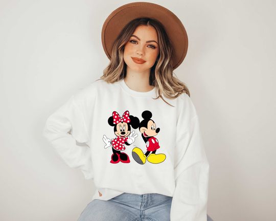 Discover Mickey Minnie Sweatshirt, Disney Love Sweatshirt, Disney Women Tee, Minnie Love Shirt
