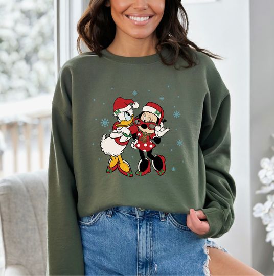 Christmas Disney Minnie and Daisy , Disney Mickey And Friends Sweat, Daisy Duck And Minnie Sweat