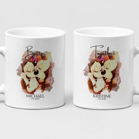 Disney Gift Mugs, Valentines Day Gift Mug, Couple Mugs, Personalised Mugs