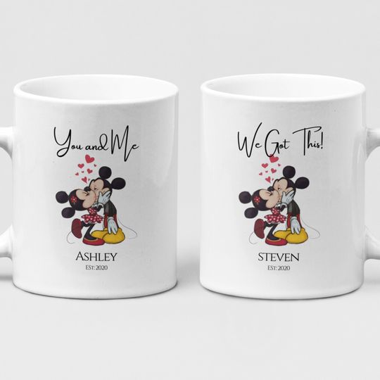Disney Gift Mugs, Valentines Gift Mug, Couple Mugs, Personalised Mugs, Custom Gift Mugs