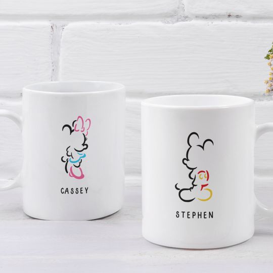 Disney Gift Mugs , Couple Mugs, Wedding Gift, Christmas Gift, Custom Gift Mugs