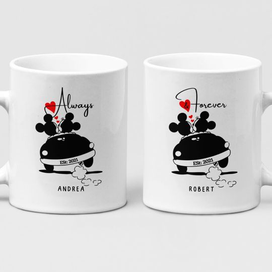 Disney Gift Mugs, Valentines Day Gift Mug, Couple Mugs, Personalised Mugs, Custom Gift Mugs