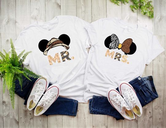 MR and MRS Disney Animal Kingdom couple shirt, 2022 Wedding Shirt