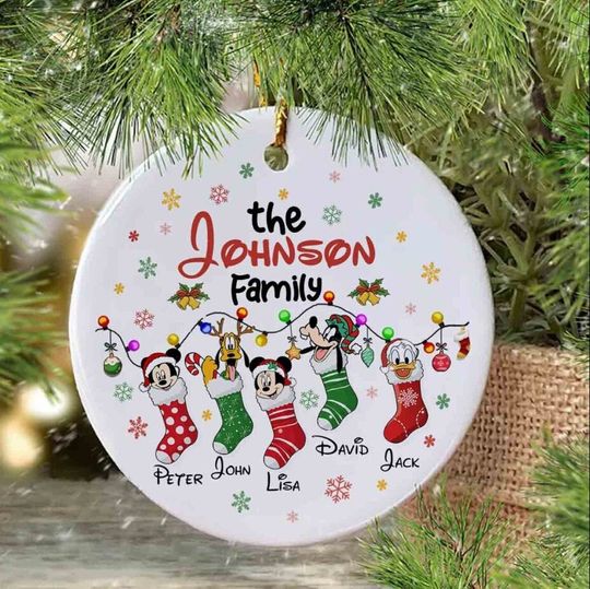 Custom Disney Family Trip 2023 Ornament, Disney Christmas Ornament, Disneyworld Ornament