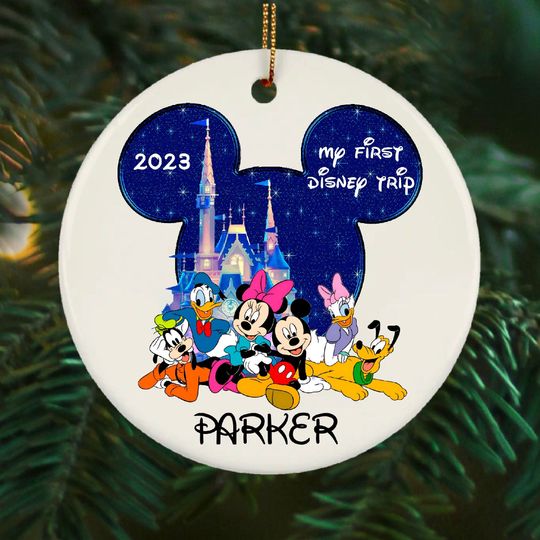 First Trip to Disney Custom Ornament, Disneyworld Ornament, Magic Kingdom