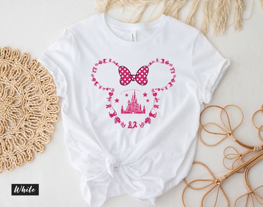 Minnie Castle Cancer T-Shirt, Minnie Mouse Cancer Awareness Shirt, Disney Cancer Shirt