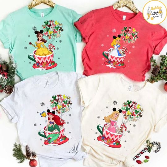 Discover Disney Princess Merry Christmas T-Shirt