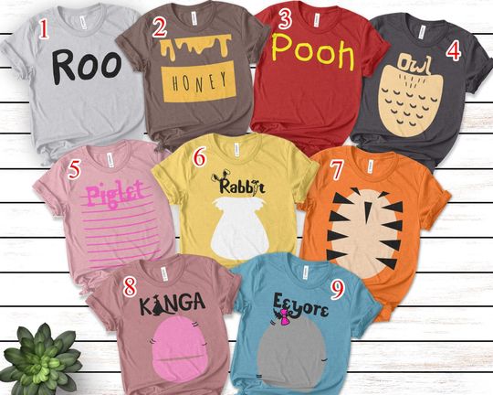 Disney Winnie The Pooh Shirt, Pooh and Friends Shirt,  Pooh Costume Shirt