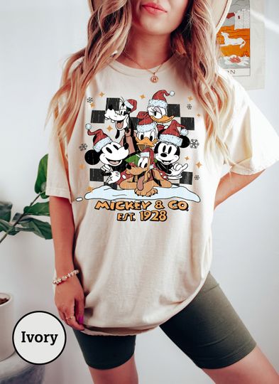 Discover Disney Mickey And Friends Merry Christmas T-Shirt