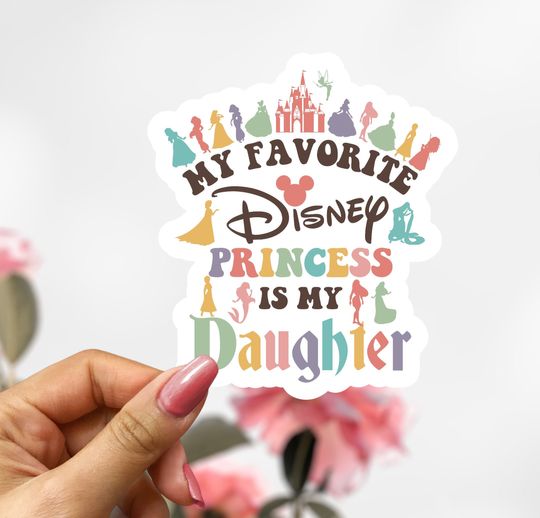 Discover Disney Princess Daughter Sticker, Princess Sticker Decal