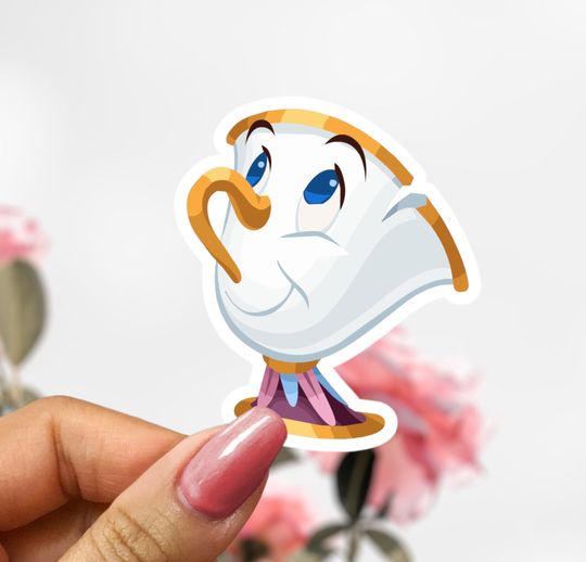 Disney Chip Sticker, Beauty and the Beast Sticker