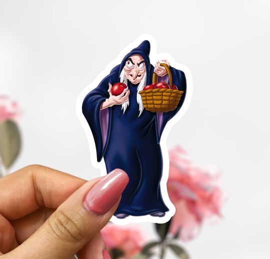 Snow White Evil Witch Sticker,  Disney Sticker Decal, Princess Snow White Sticker