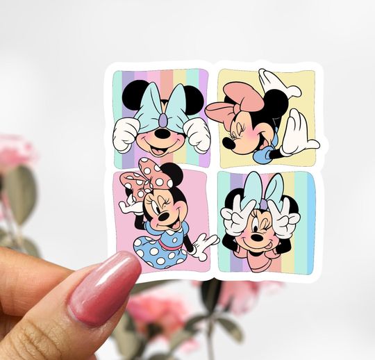 Baby Minnie Mouse Sticker, Disney Sticker Decal