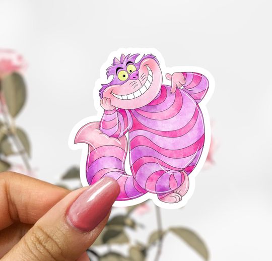 Cheshire Cat Sticker, Disney Cheshire Cat Sticker Decal