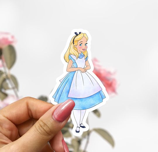 Alice In Wonderland Sticker, Disney Alice Decal,