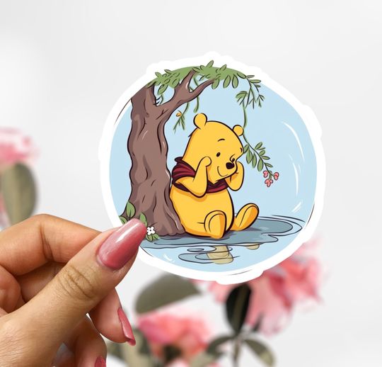 Winnie the Pooh Sticker, Disney Pooh Sticker Decal