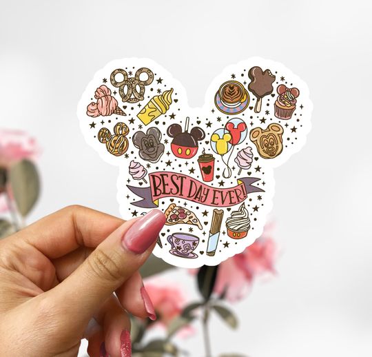 Best Day Ever Mickey Mouse Sticker, Disney Sticker Decal