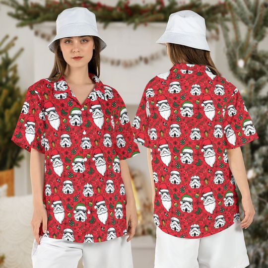 Discover Disney Star Wars Stormtrooper Christmas Hawaiian Shirt
