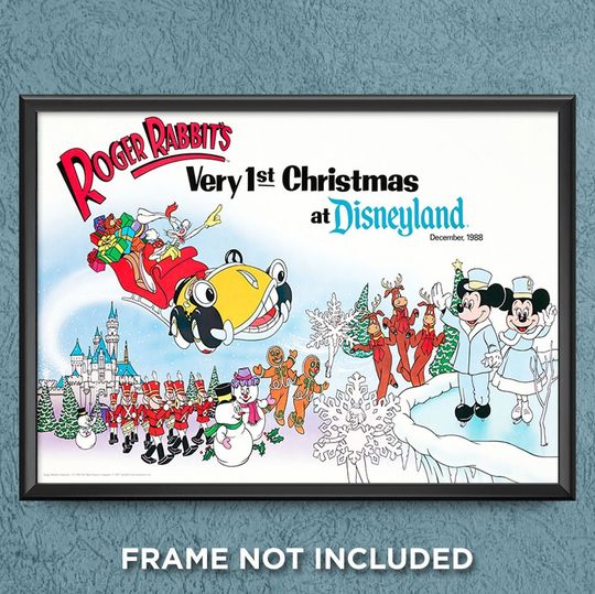 Who Framed Roger Rabbit First Christmas at Disneyland Poster