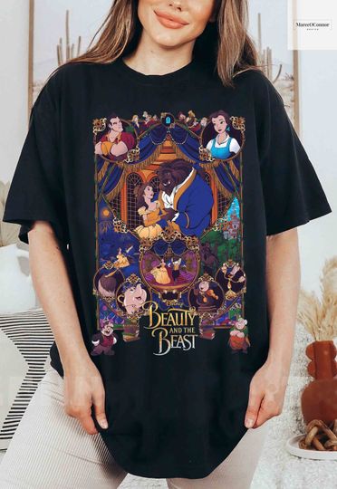 Beauty and The Beast Vintage  Shirt, Disney Princess Belle Shirt