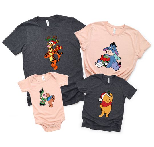 Disney Christmas Shirt, Winnie The Pooh Shirt, Mickey T-shirt, Minnie Shirt