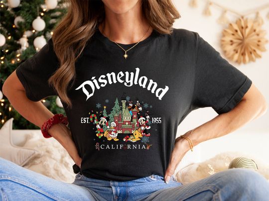 Retro Mickey Disneyland Christmas Shirt
