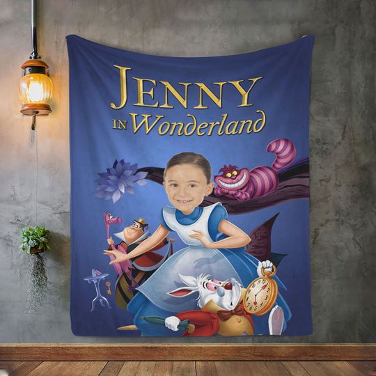 Discover Disney Alice in Wonderland Blanket, lice Blanket, Disney Blanket,  Wonderland Blankets