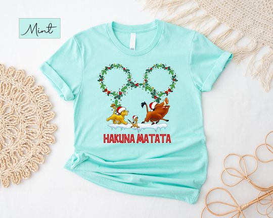 Hakuna Matata Christmas Shirt, Hakuna Matata Shirt, Disney Animal Kingdom Shirt