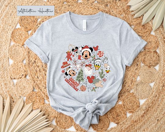 Disney Christmas Vintage Shirt, Mickey And Friends Christmas Shirt