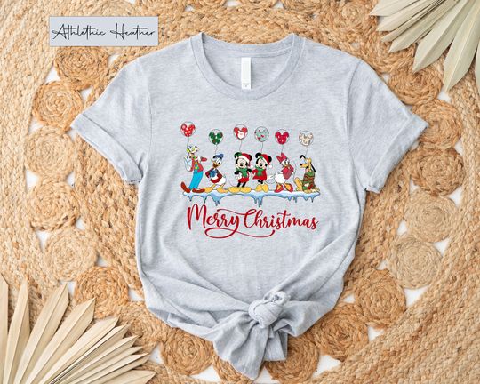Disney Christmas Balloon Shirt, Mickey & Friends Vintage Christmas Shirt