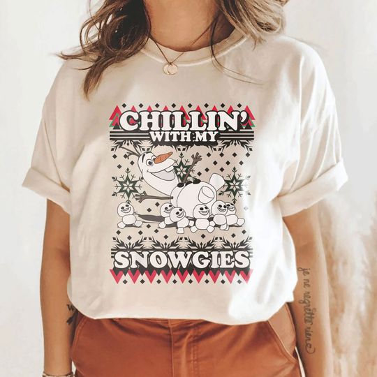 Discover Disney Frozen Olaf Chillin With My Snowgies Vintage Shirt