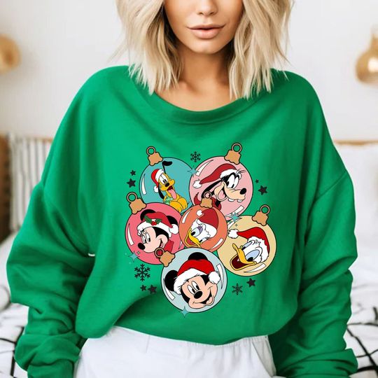 Disneyland Christmas Sweatshirt, Mickey and Friends Christmas Sweatshirt, Christmas Gift