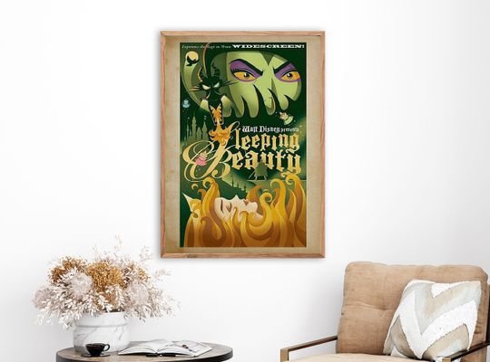 Vintage Disneyland Sleeping Beauty Attraction Poster